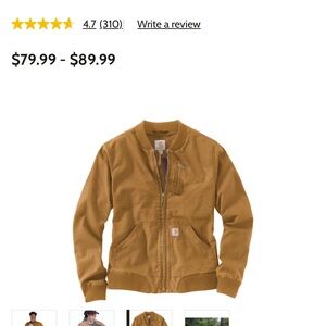 LIKE NEW Carhartt rugged flex Crawford bomber jacket